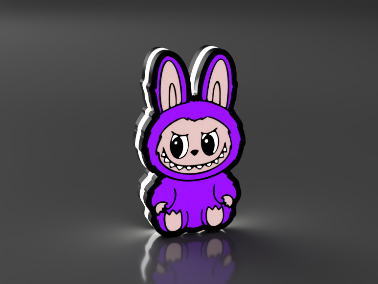 Labubu Zittend Led Lamp Klein (In meerdere kleuren)