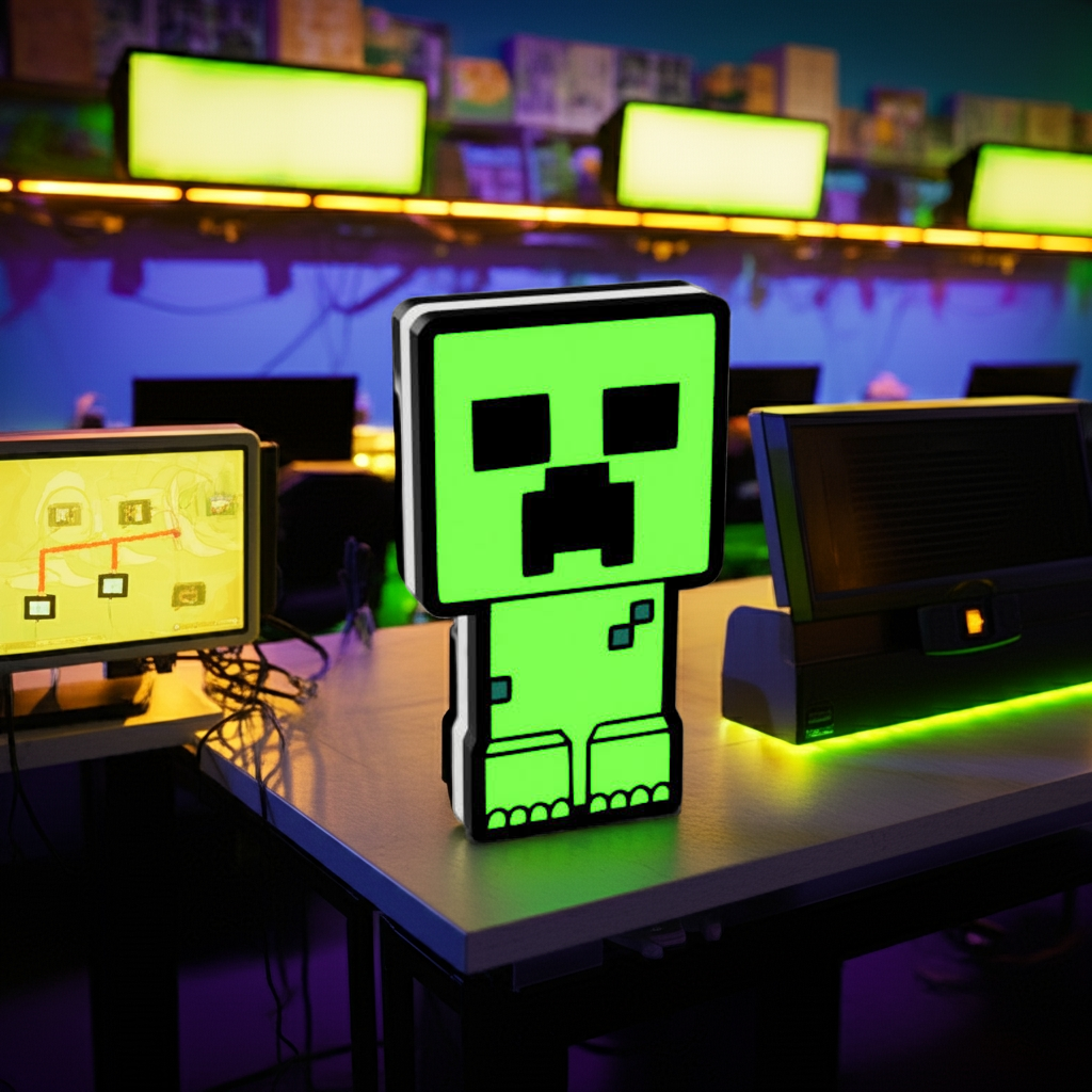 Minecraft Creeper Led Lamp