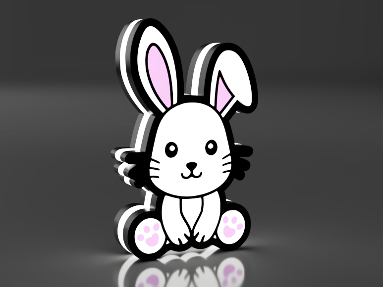 Schattig Konijntje Led Lamp