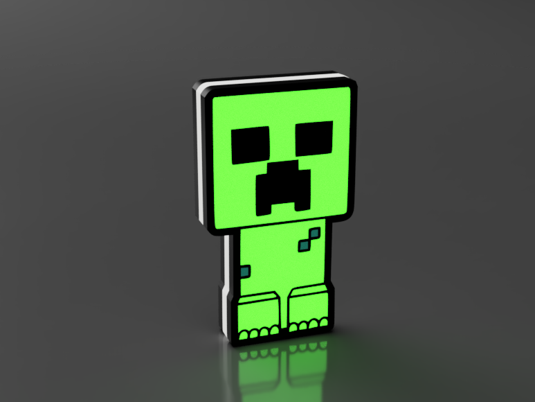 Minecraft Creeper Led Lamp