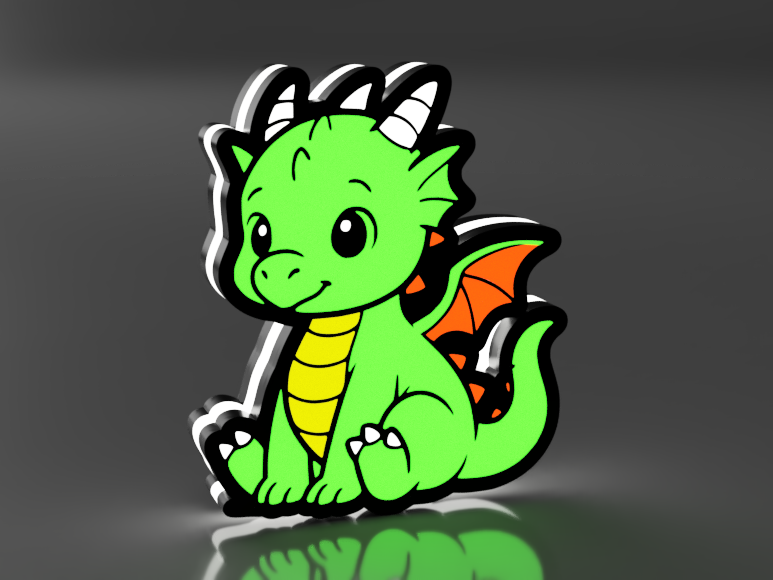 Schattig Draakje Led Lamp