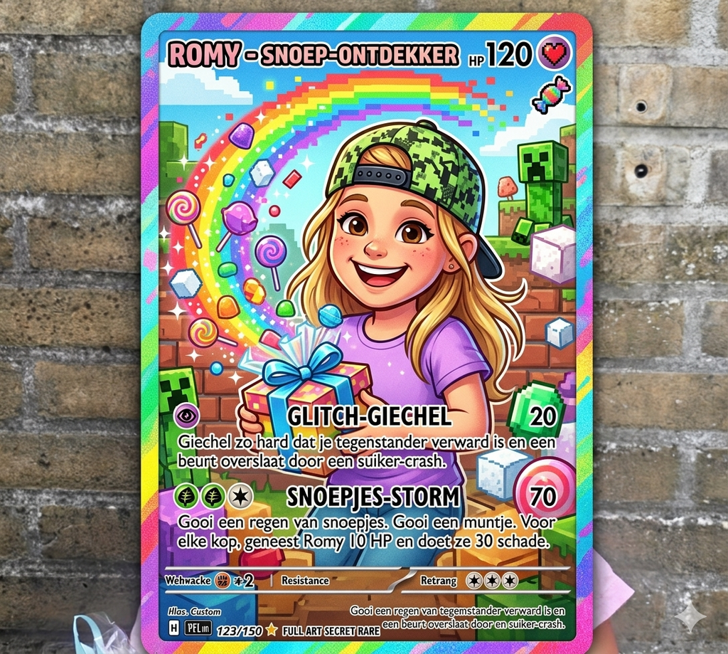 Custom Trading Card met eigen ontwerp