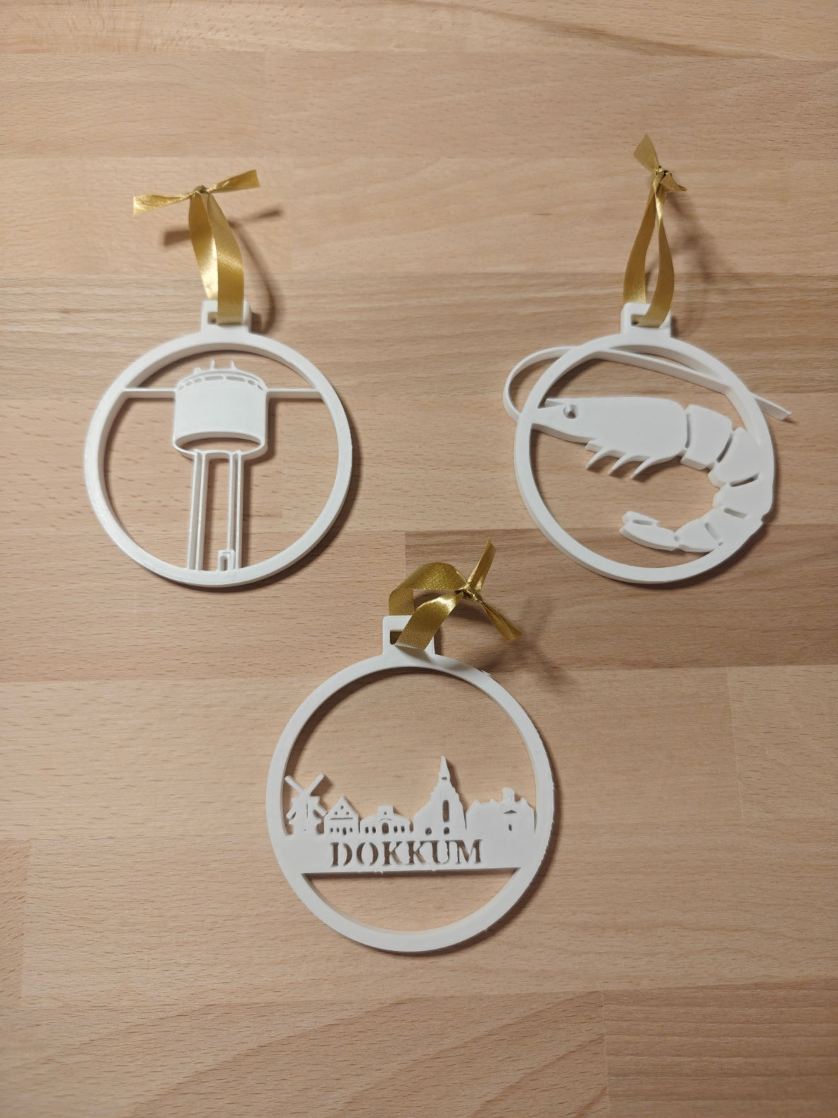 Set van 3 Kersthangers Dokkum