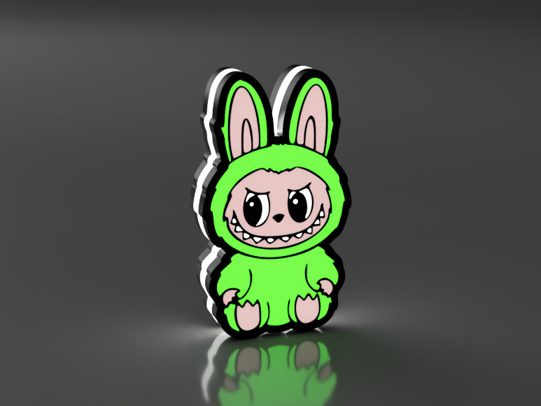 Labubu Zittend Led Lamp Klein (In meerdere kleuren)