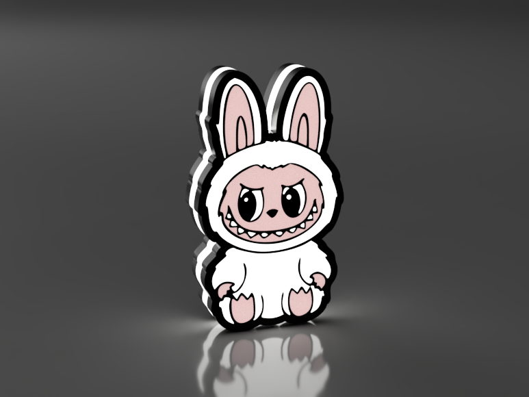 Labubu Zittend Led Lamp Klein (In meerdere kleuren)