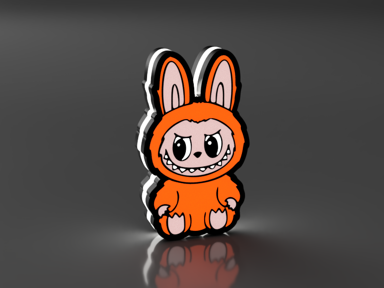 Labubu Zittend Led Lamp Klein (In meerdere kleuren)