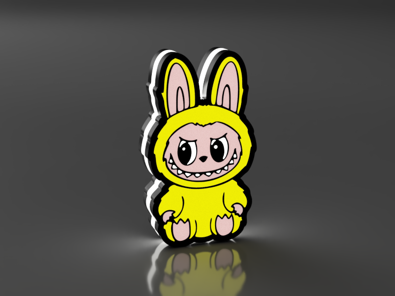 Labubu Zittend Led Lamp Klein (In meerdere kleuren)