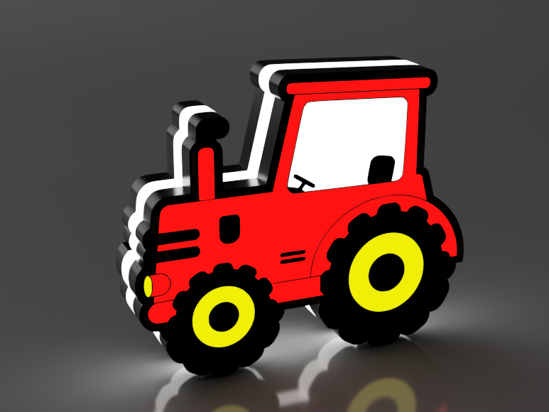 Trekkertje Led Lamp Klein (Rood)