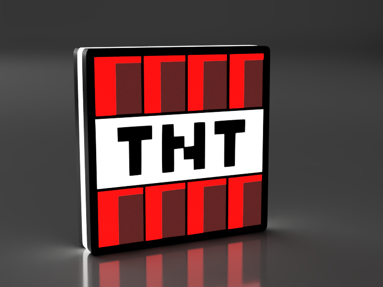 Minecraft TNT Block Led Lamp